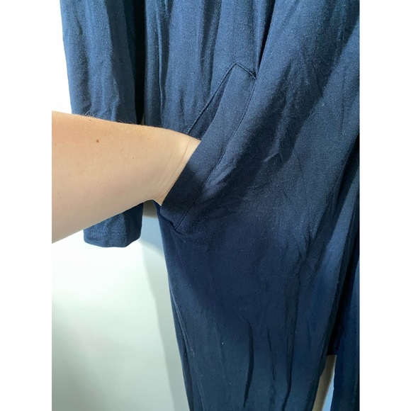 Meundies Onesie in Dark Sapphire Unisex Size S/M Navy Blue Modal with Zipper - Picture 4 of 8